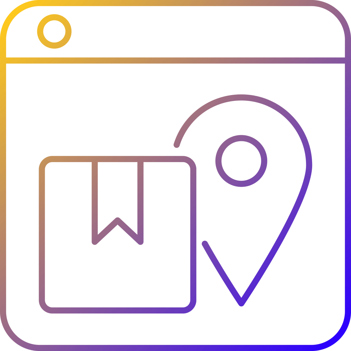 Online platforms gradient linear vector icons set