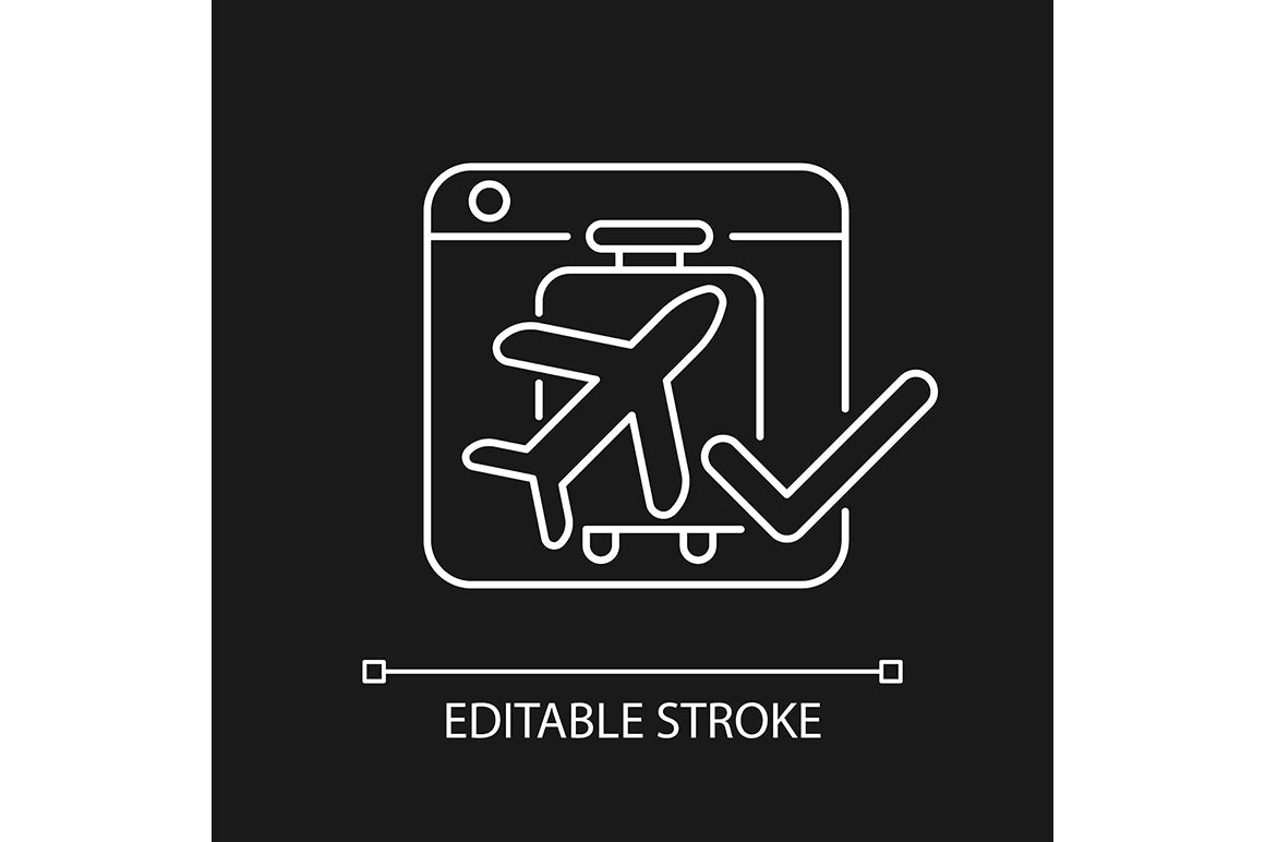 Online platforms linear icons set for dark and light mode