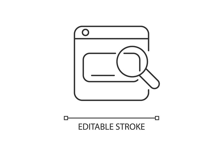 Online platforms linear icons set for dark and light mode