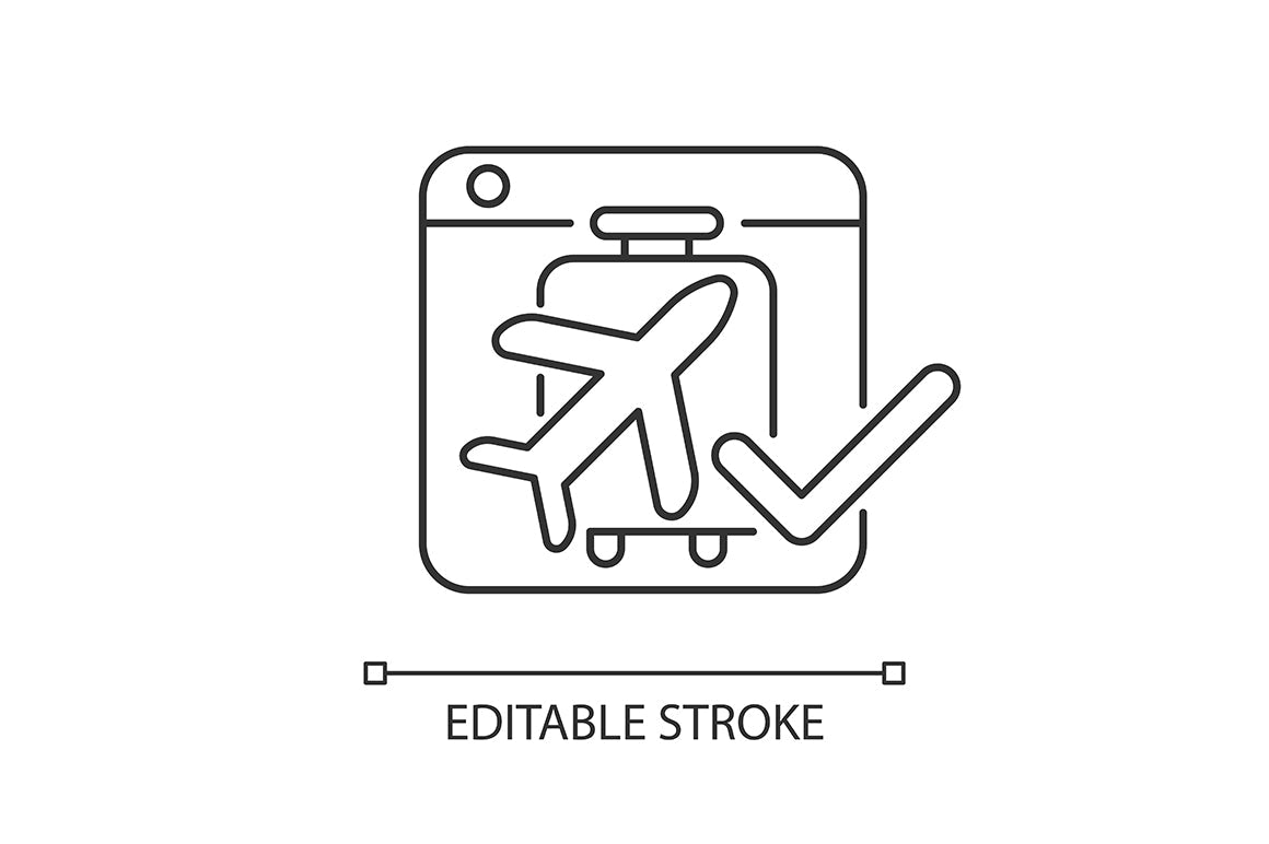 Online platforms linear icons set for dark and light mode