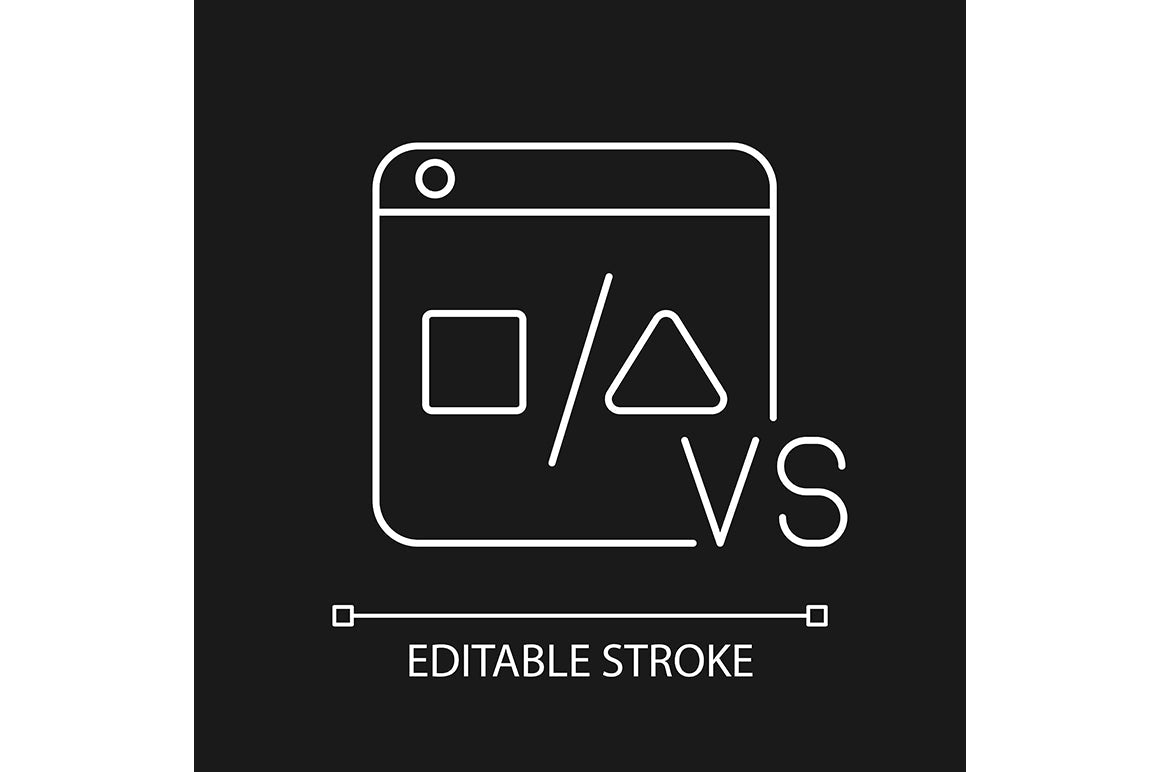 Online platforms linear icons set for dark and light mode