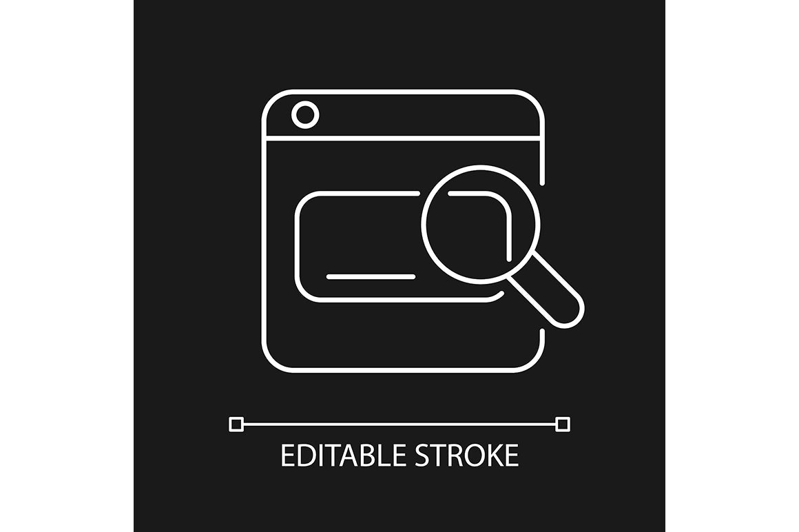 Online platforms linear icons set for dark and light mode