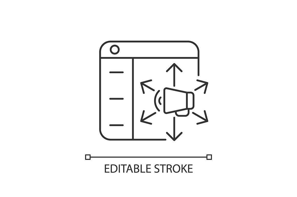 Online platforms linear icons set for dark and light mode