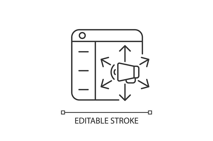 Online platforms linear icons set for dark and light mode