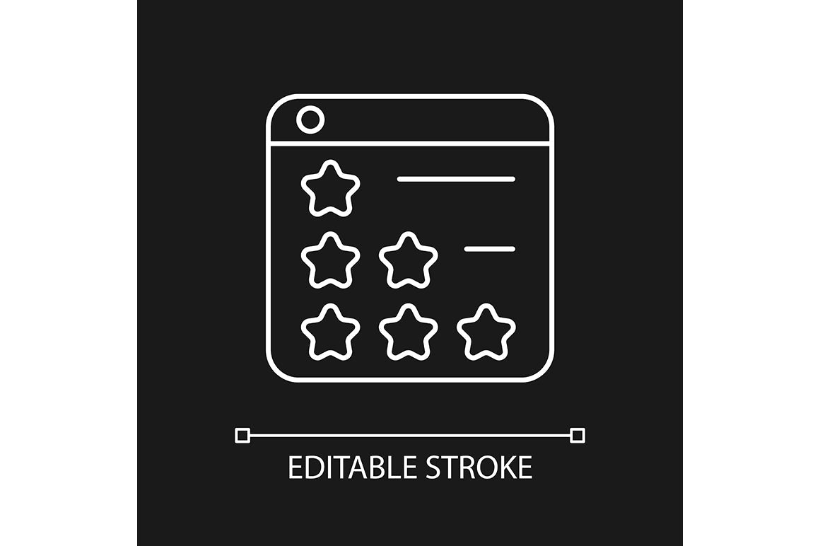 Online platforms linear icons set for dark and light mode