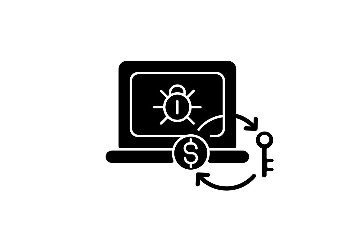 Online surveillance and censorship black glyph icons set on white space