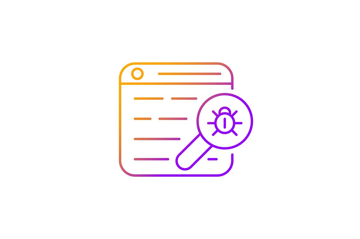 Online surveillance and censorship gradient linear vector icons set