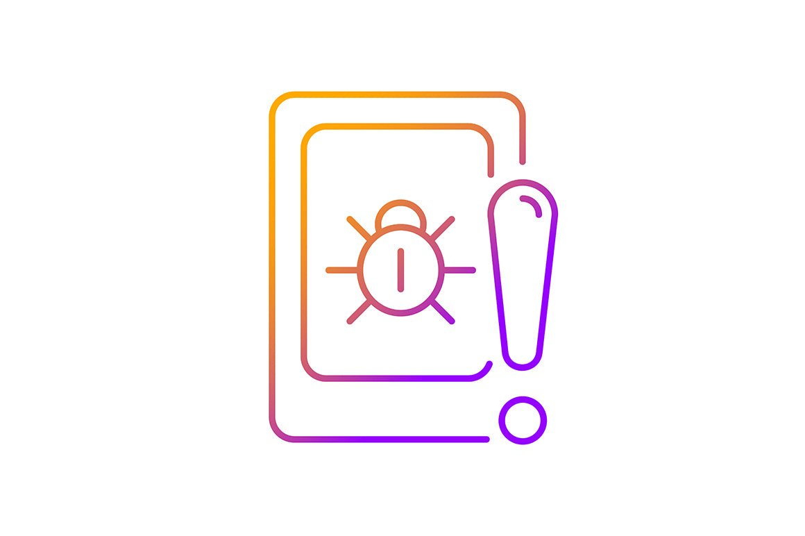 Online surveillance and censorship gradient linear vector icons set