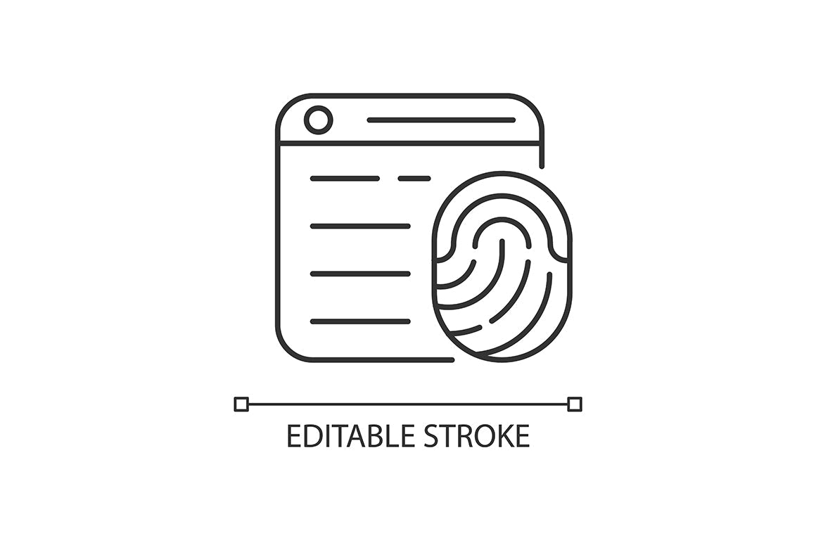 Online surveillance and censorship linear icons set for dark and light mode. Editable Stroke