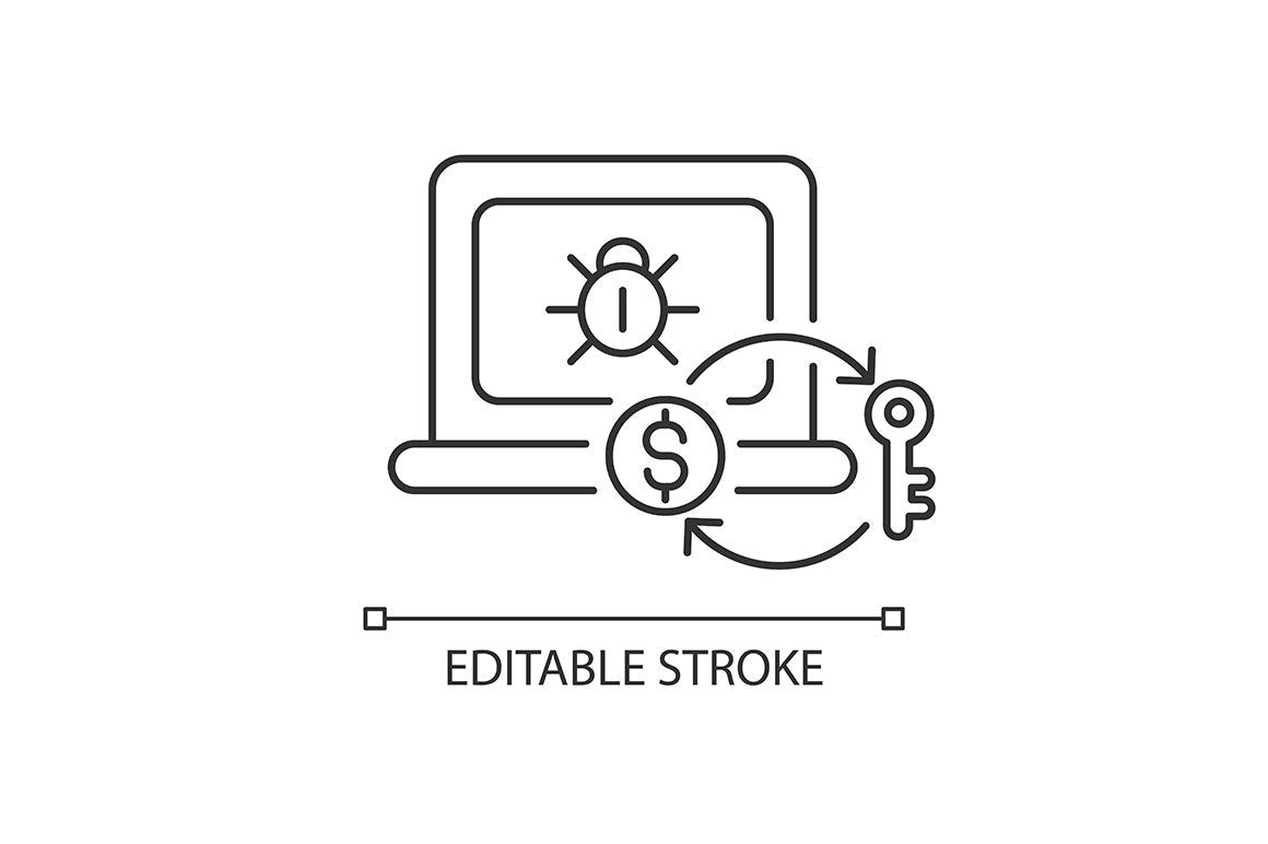 Online surveillance and censorship linear icons set for dark and light mode. Editable Stroke