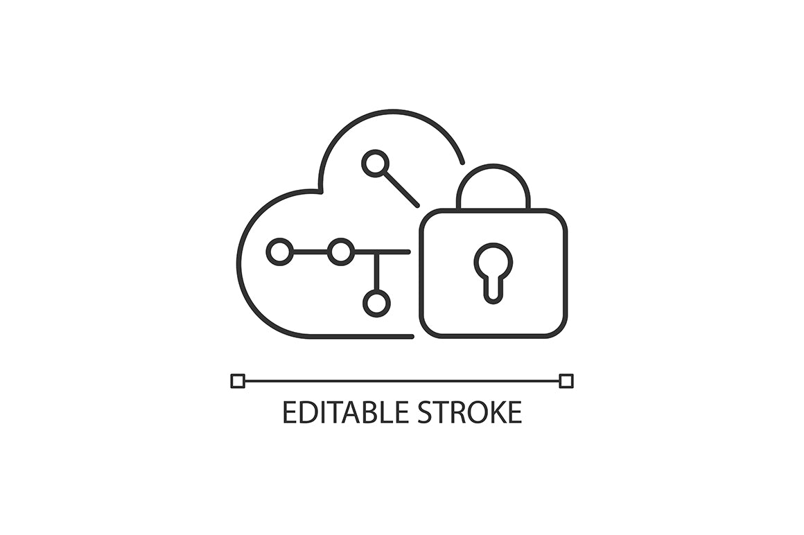 Online surveillance and censorship linear icons set for dark and light mode. Editable Stroke
