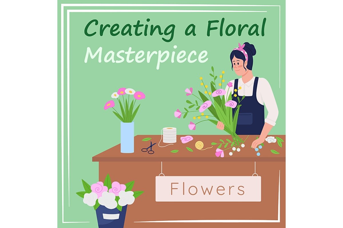 Order bouquet social media post mockup set