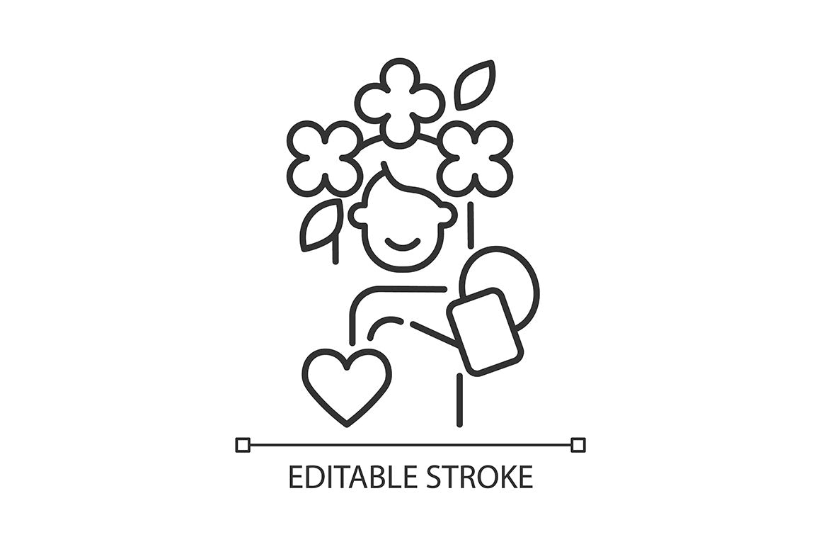 Panic disorder linear icons set for dark and light mode