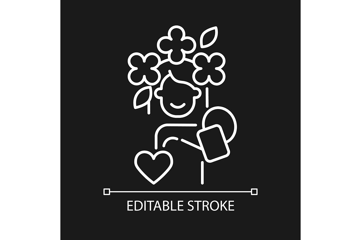 Panic disorder linear icons set for dark and light mode