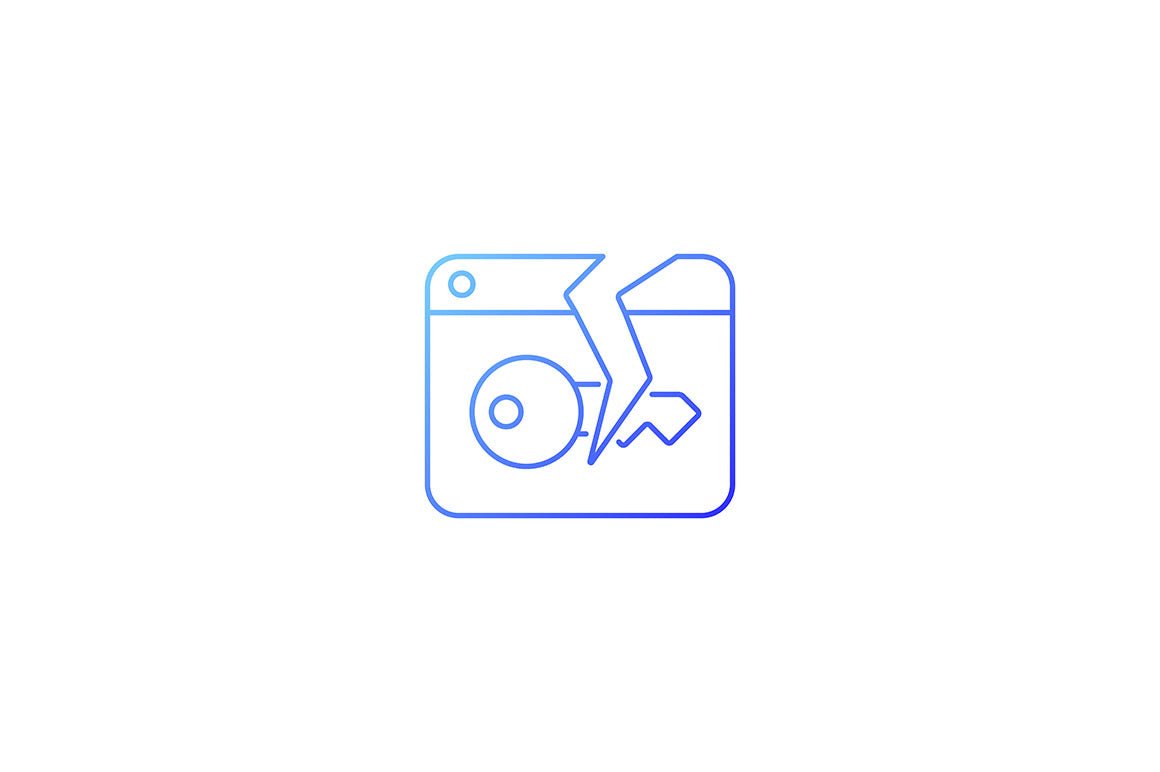 Password management gradient icons set for dark and light mode