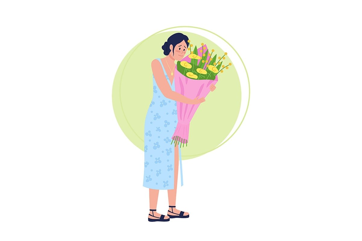 People in different poses color vector character set