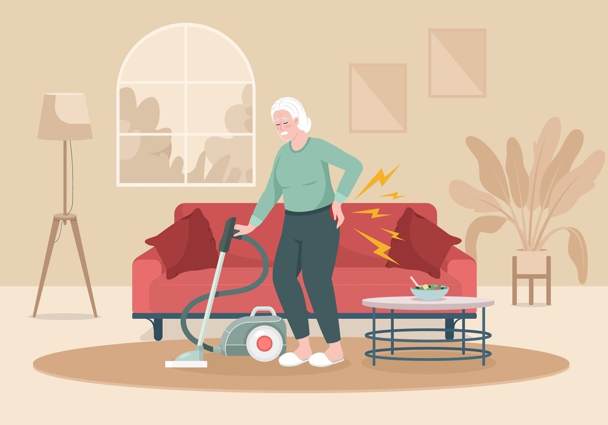 People suffering from different pain flat color vector illustrations set
