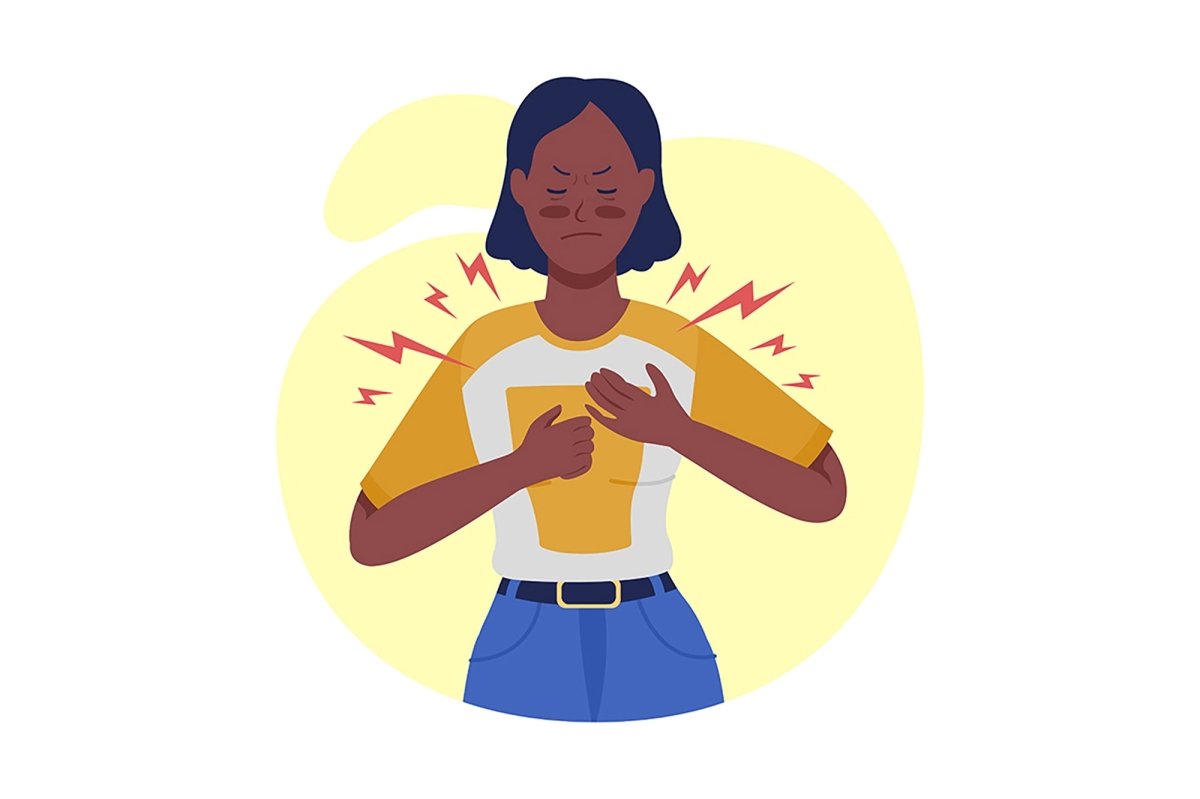 People with covid complications semi flat color vector character set