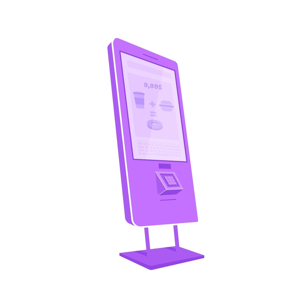 People with terminal service vector character bundle
