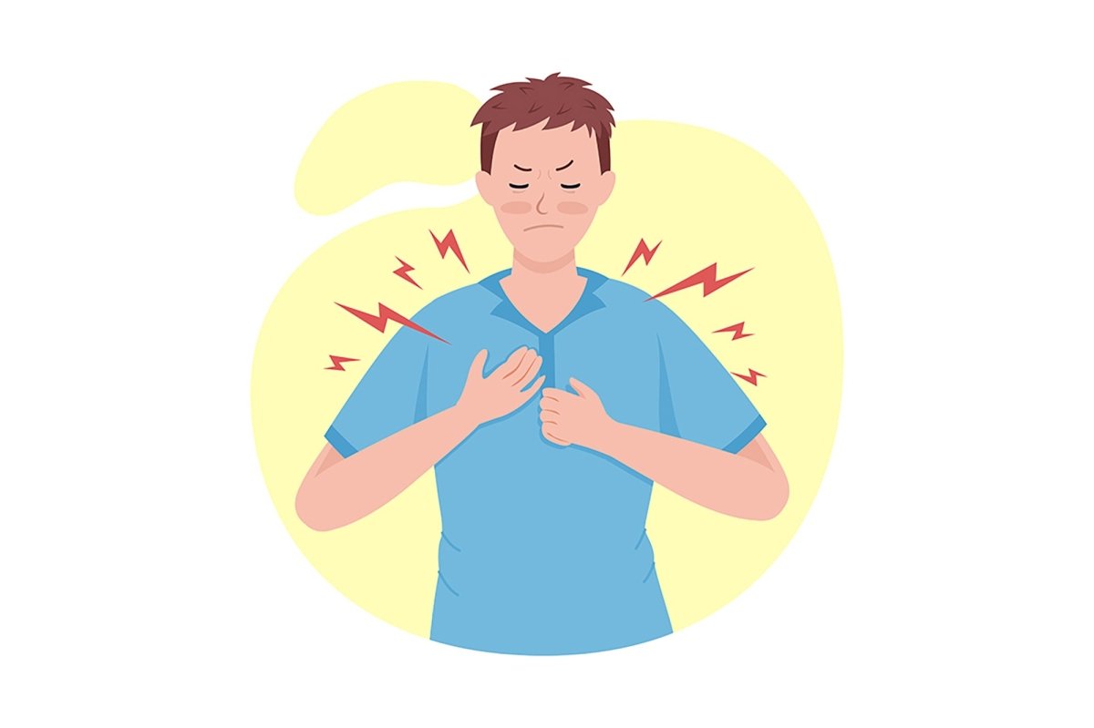 People with virus side effects semi flat color vector character set