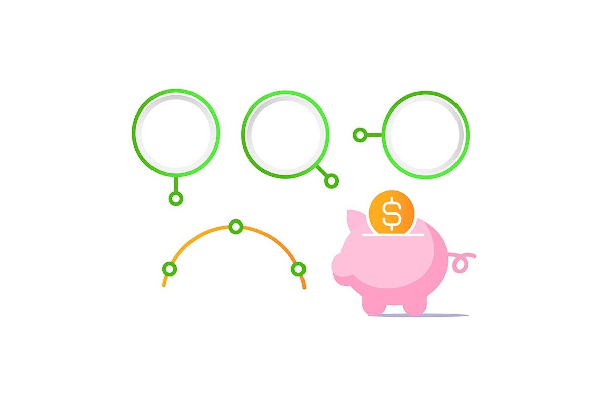 Personal finance infographic chart template bundle
