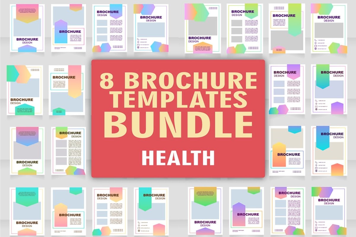 Pharmacy brochure template bundle