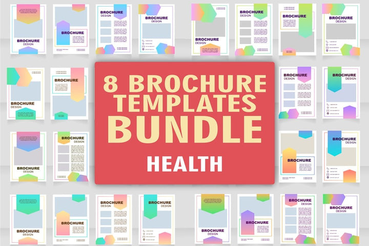 Pharmacy brochure template bundle
