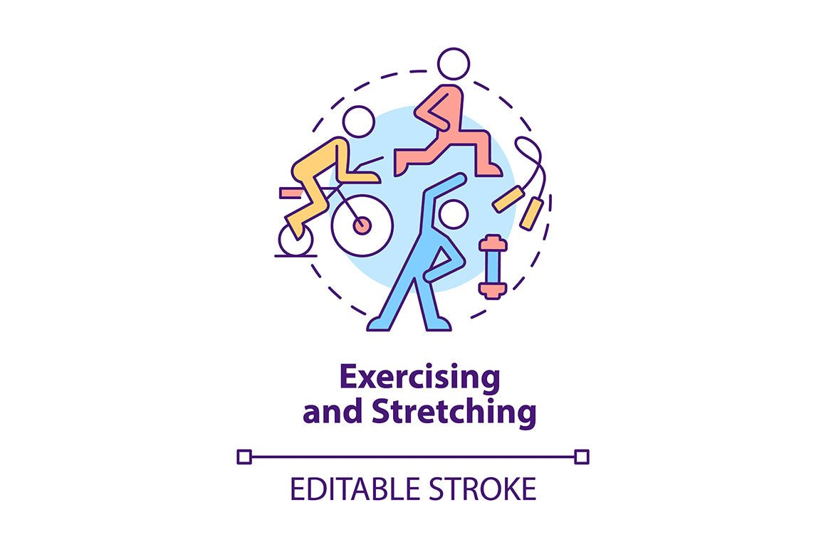 Physiotherapy concept icons bundle