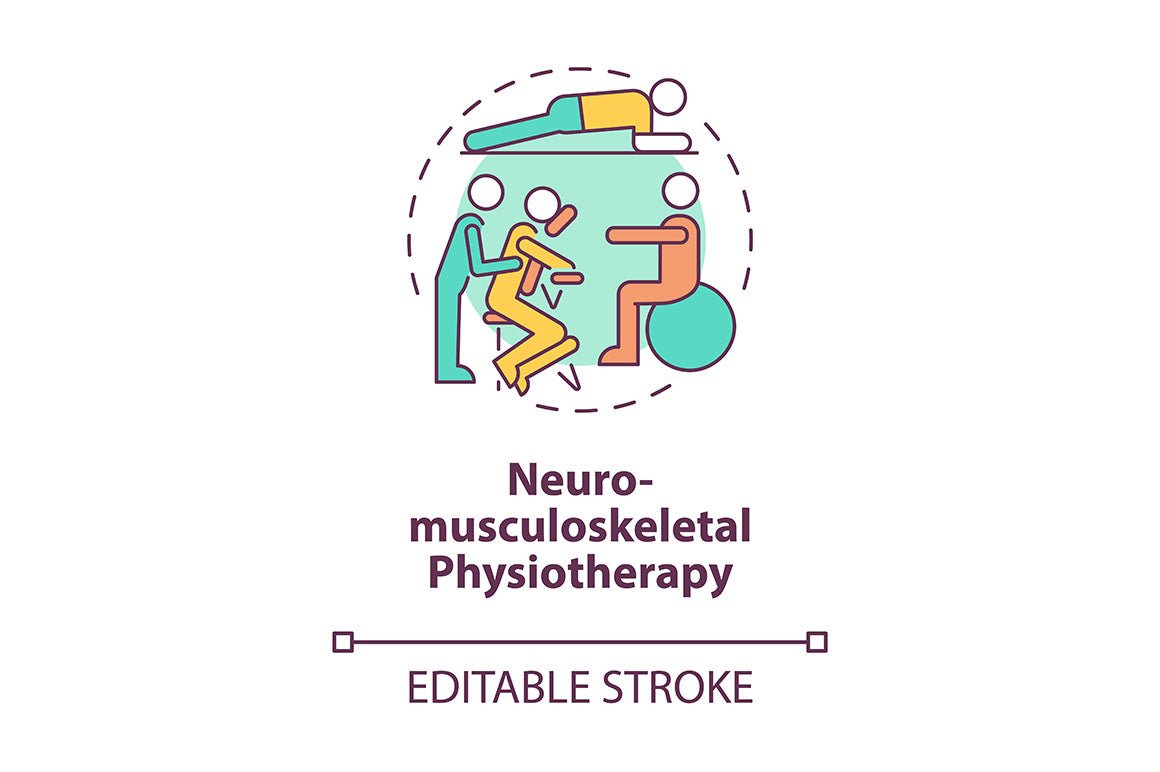 Physiotherapy concept icons bundle