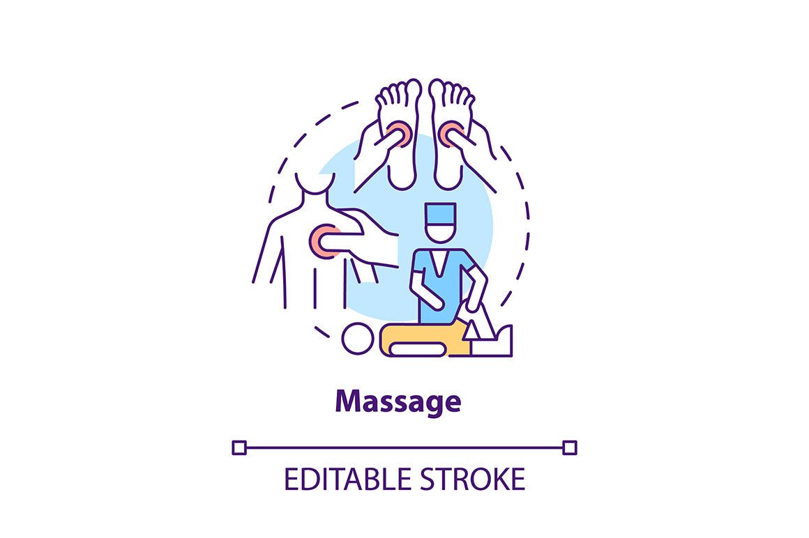 Physiotherapy concept icons bundle