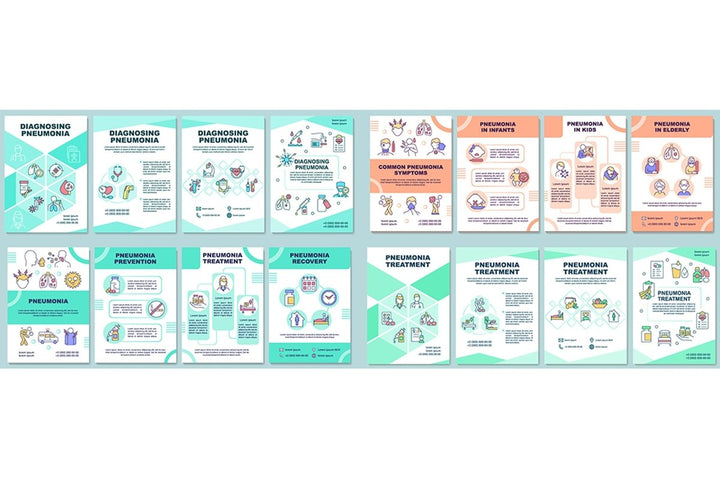 Pneumonia brochure templates