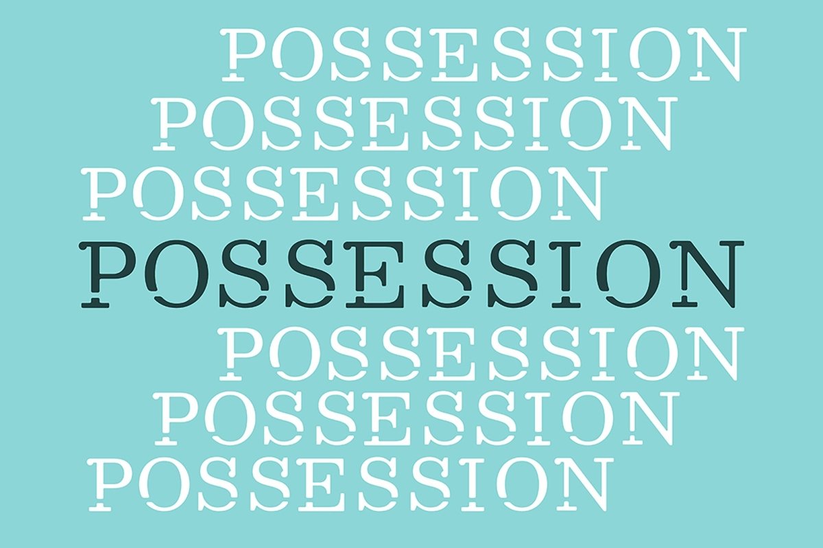 Possession repeat word poster and alphabet set