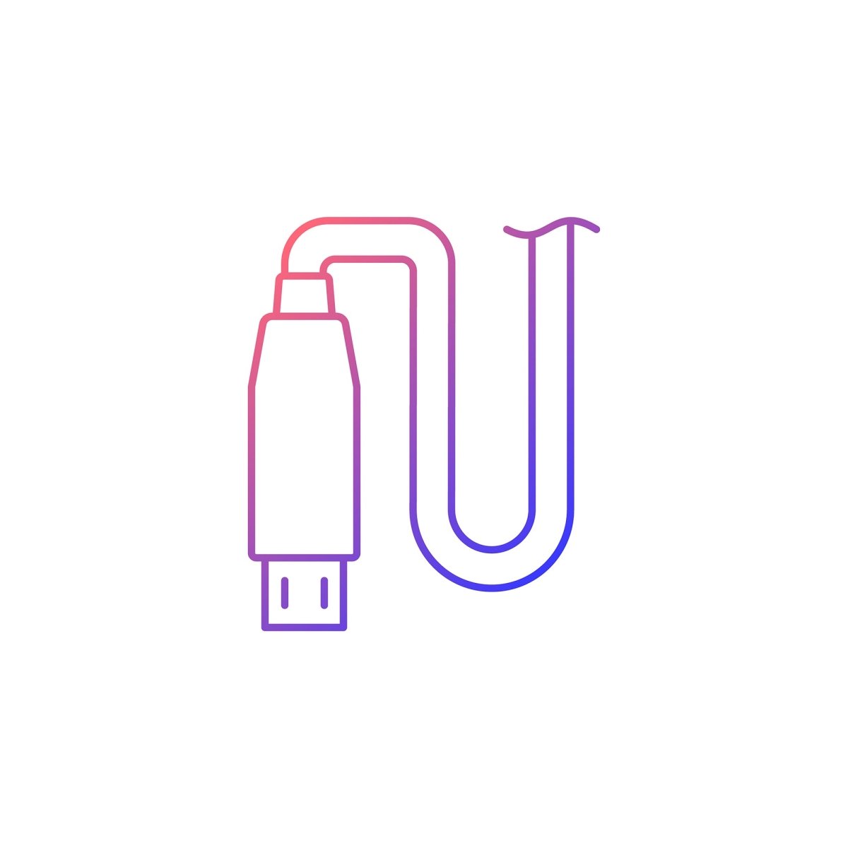 Power bank usage gradient linear vector manual label icons set