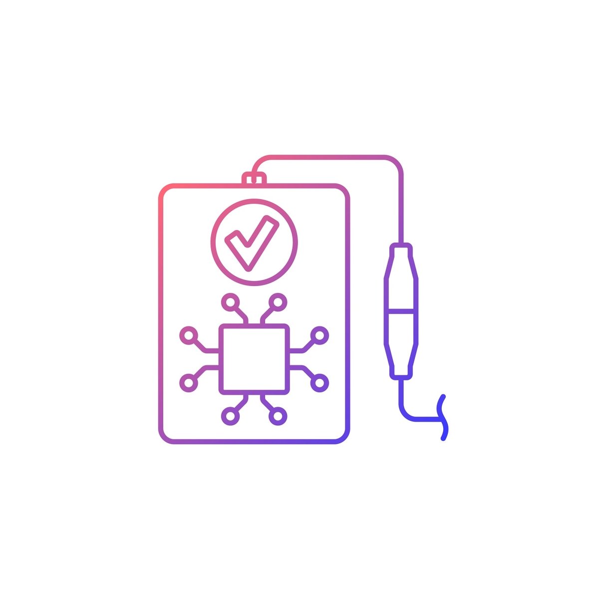 Power bank usage gradient linear vector manual label icons set