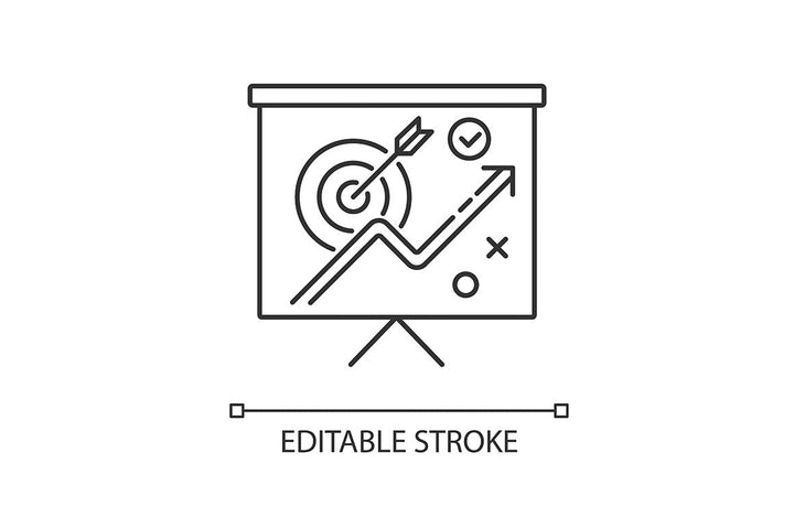 Pr marketing pixel perfect linear icons set