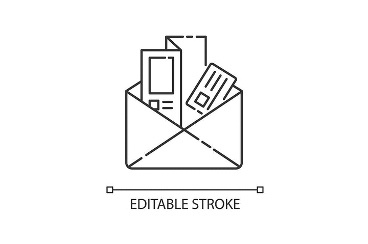 Pr marketing pixel perfect linear icons set