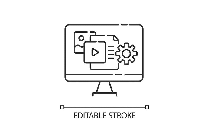 Pr marketing pixel perfect linear icons set