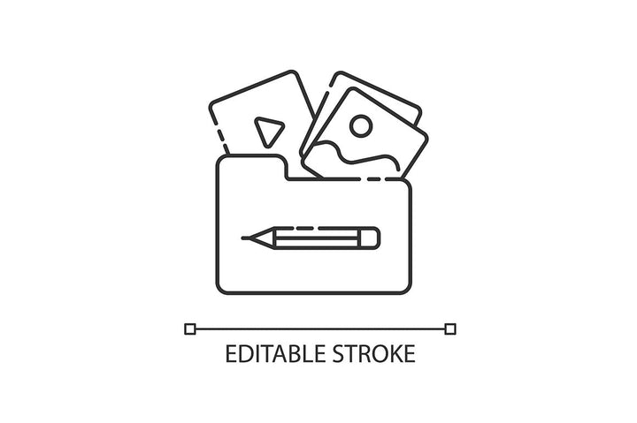 Pr marketing pixel perfect linear icons set