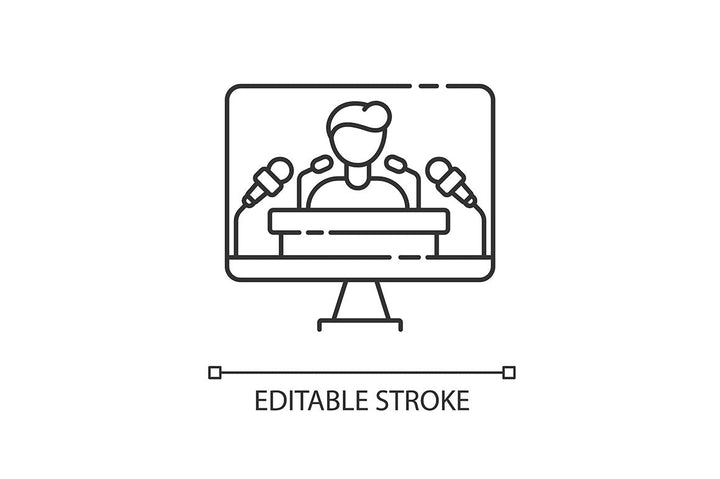 Pr marketing pixel perfect linear icons set