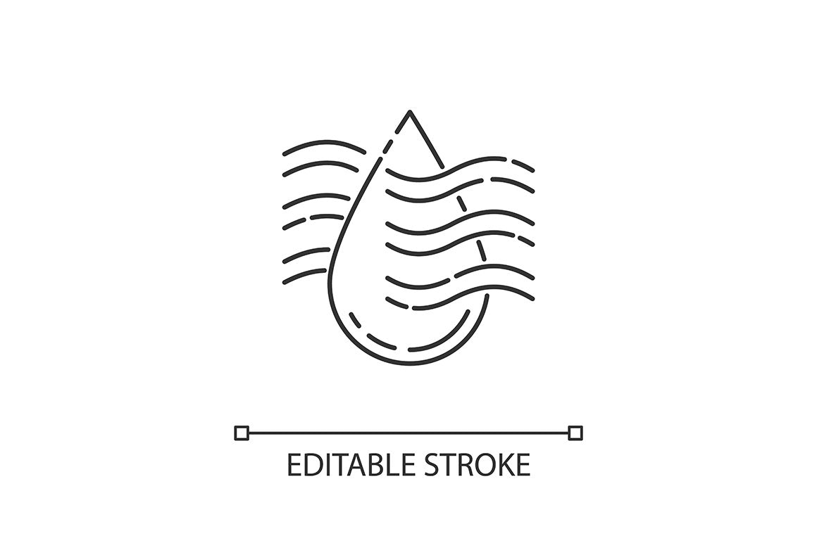 Production process pixel perfect linear icons set