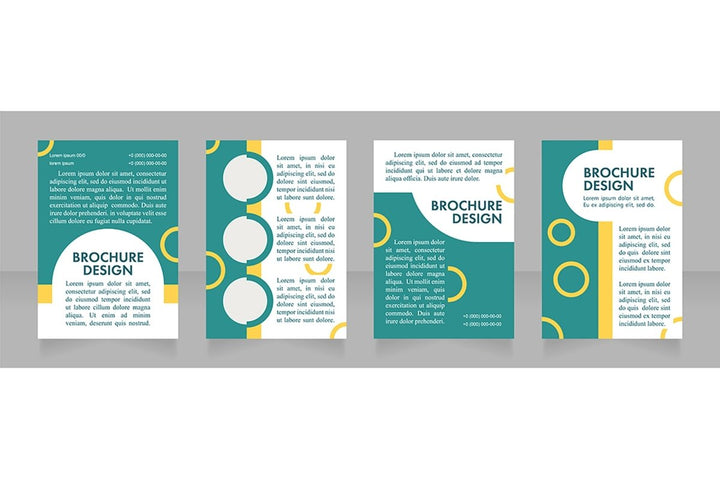 Promotion blank brochure layout design