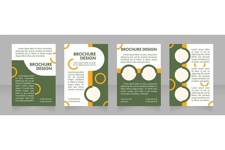 Promotion blank brochure layout design