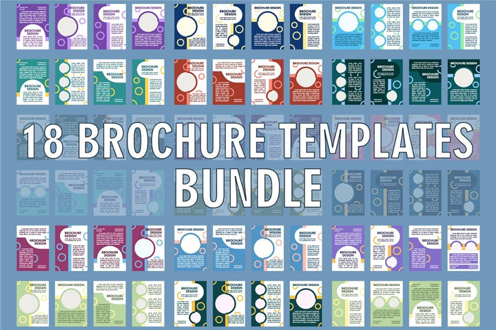 Promotion blank brochure layout design