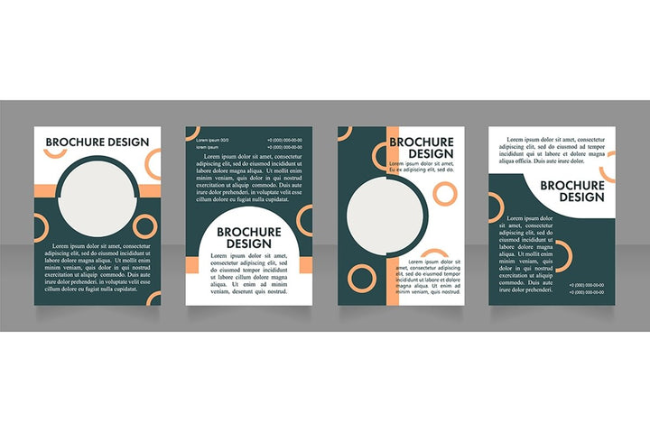 Promotion blank brochure layout design