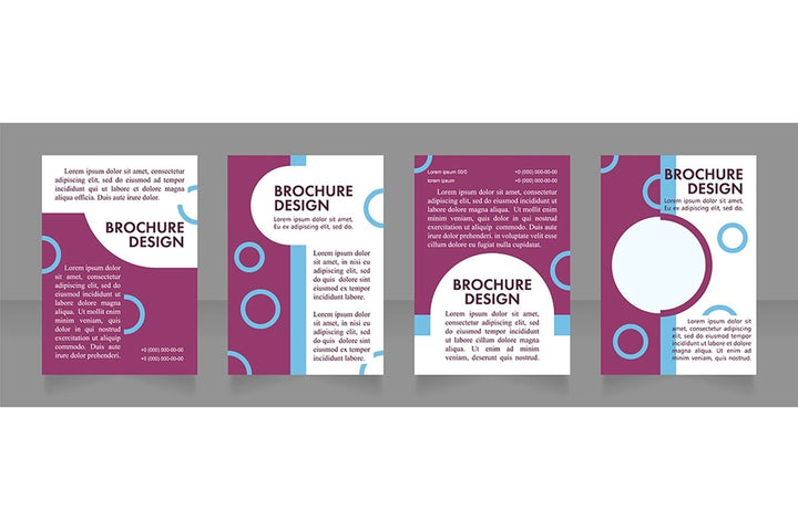 Promotion blank brochure layout design
