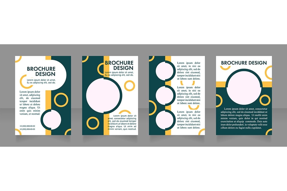 Promotion blank brochure layout design