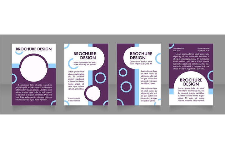 Promotion blank brochure layout design