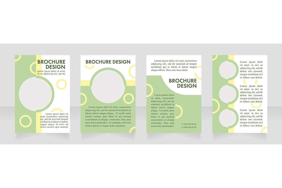 Promotion blank brochure layout design