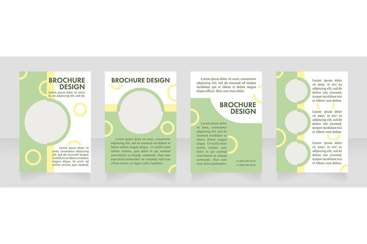 Promotion blank brochure layout design