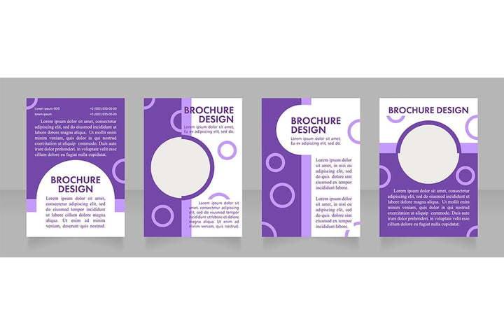 Promotion blank brochure layout design